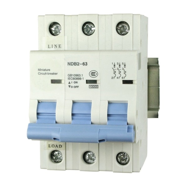 Automation Systems Interconnect Circuit Breaker, 480V AC, 4 PK NDB2-63D63-3 - main